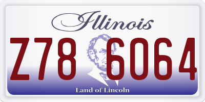 IL license plate Z786064