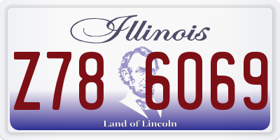 IL license plate Z786069