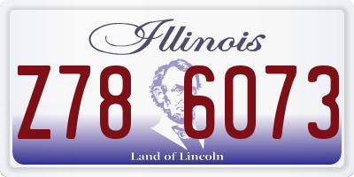 IL license plate Z786073