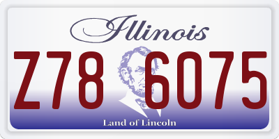 IL license plate Z786075