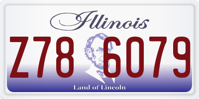 IL license plate Z786079