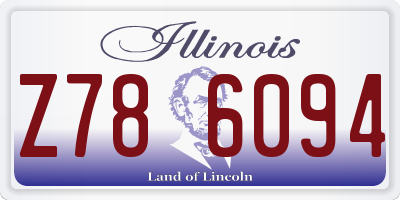 IL license plate Z786094