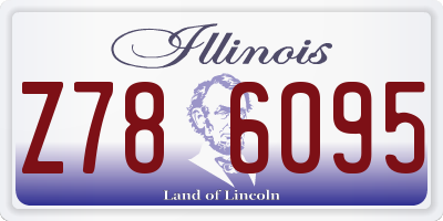 IL license plate Z786095