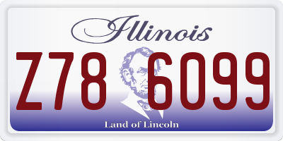 IL license plate Z786099