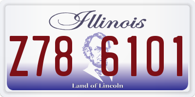 IL license plate Z786101