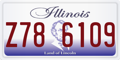 IL license plate Z786109