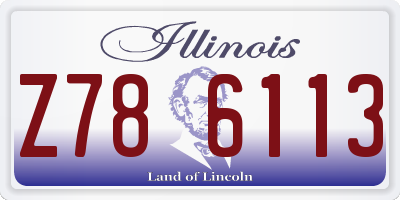 IL license plate Z786113