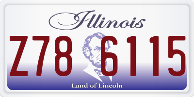 IL license plate Z786115
