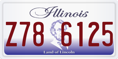 IL license plate Z786125
