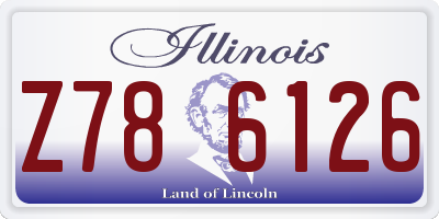 IL license plate Z786126