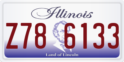 IL license plate Z786133