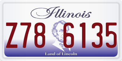 IL license plate Z786135
