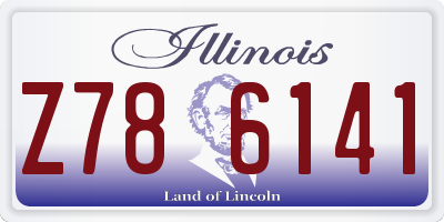 IL license plate Z786141