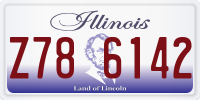 IL license plate Z786142
