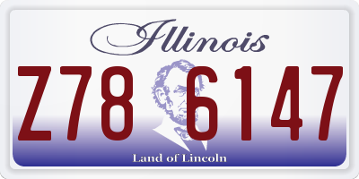 IL license plate Z786147