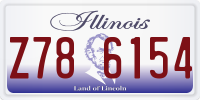 IL license plate Z786154