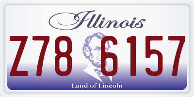 IL license plate Z786157