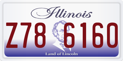 IL license plate Z786160
