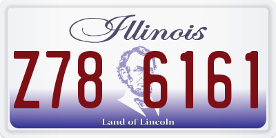 IL license plate Z786161