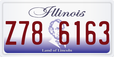 IL license plate Z786163