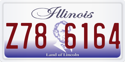 IL license plate Z786164