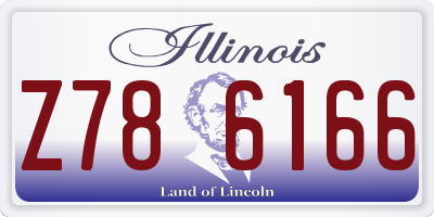 IL license plate Z786166