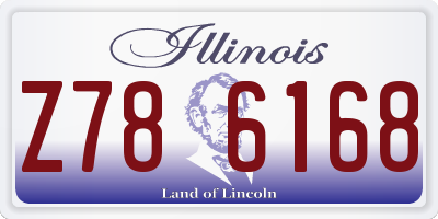 IL license plate Z786168