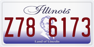 IL license plate Z786173