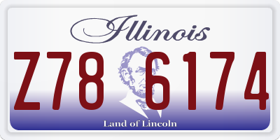 IL license plate Z786174