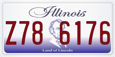 IL license plate Z786176