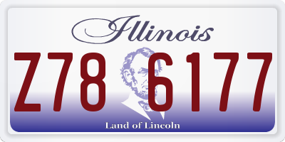 IL license plate Z786177