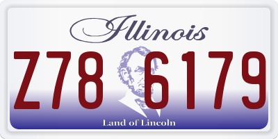 IL license plate Z786179