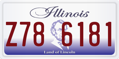 IL license plate Z786181