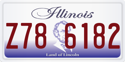 IL license plate Z786182