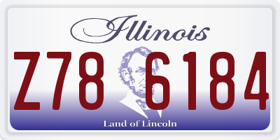 IL license plate Z786184