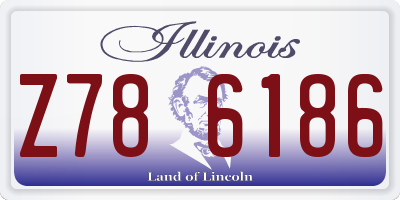 IL license plate Z786186