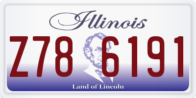 IL license plate Z786191