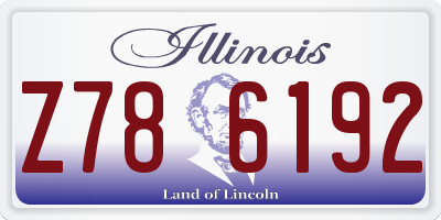 IL license plate Z786192