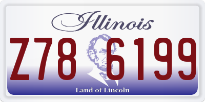 IL license plate Z786199