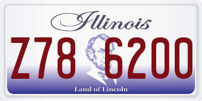 IL license plate Z786200