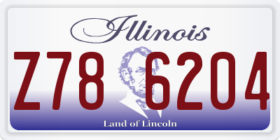 IL license plate Z786204