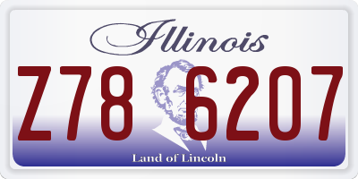 IL license plate Z786207