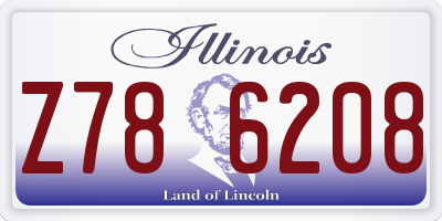 IL license plate Z786208