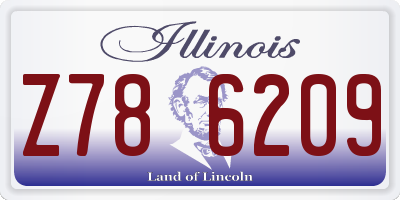 IL license plate Z786209