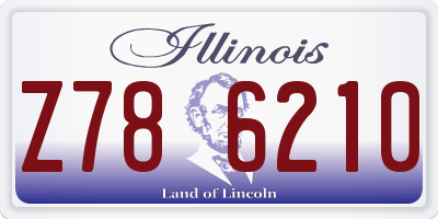 IL license plate Z786210