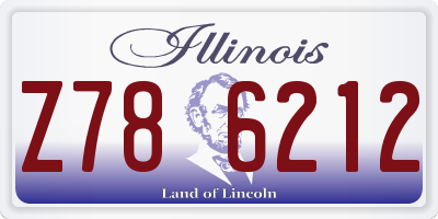 IL license plate Z786212