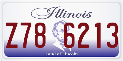 IL license plate Z786213