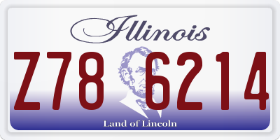 IL license plate Z786214