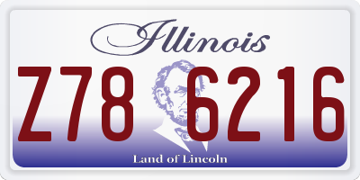 IL license plate Z786216