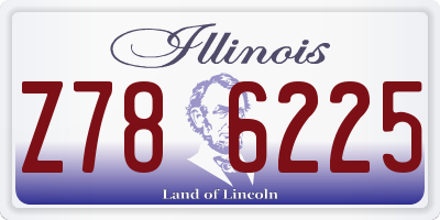 IL license plate Z786225